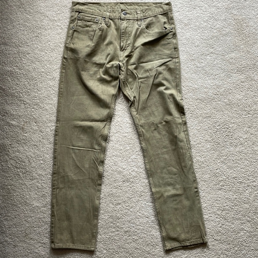 Levi’s Men’s 502 Taper-Fit Corduroy Pants, Tan, 32x32